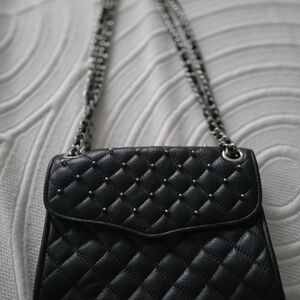 Rebecca Minkoff Chic Black Quilted Crossbody Bag